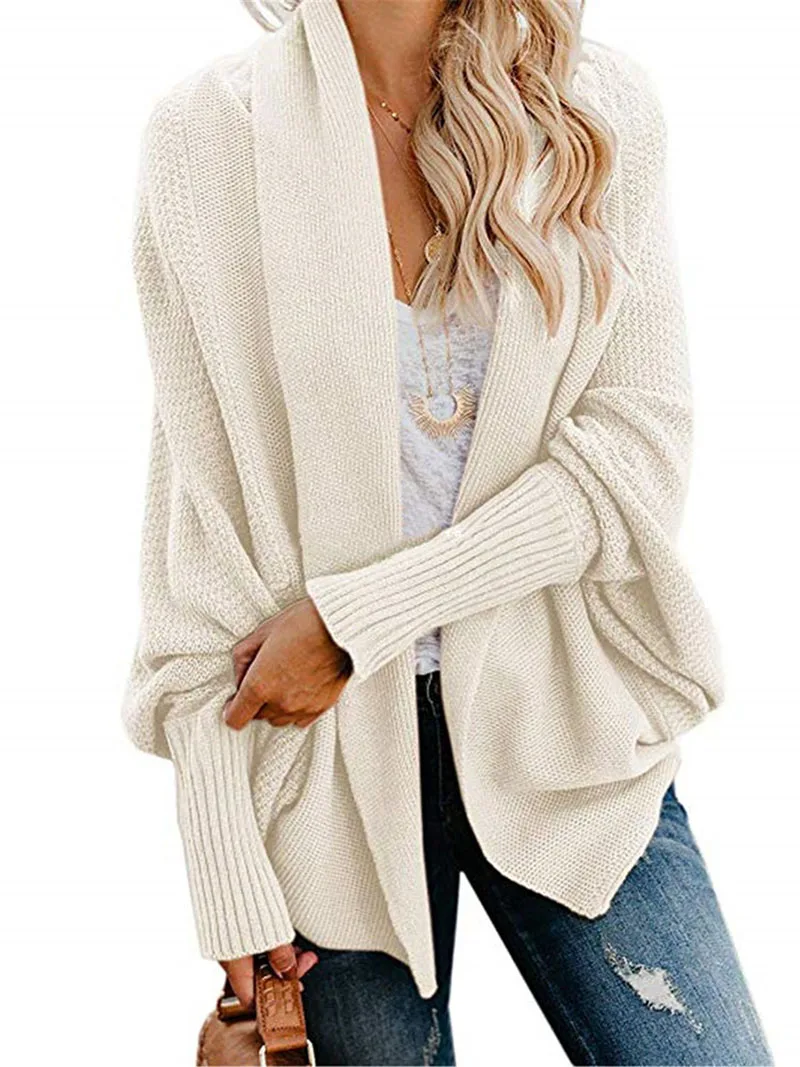 Autumn winter women cardigan jacket women 2019 long knitted sweater coat loose korean jumper ladies tops cardigan mujer DR895 (15)