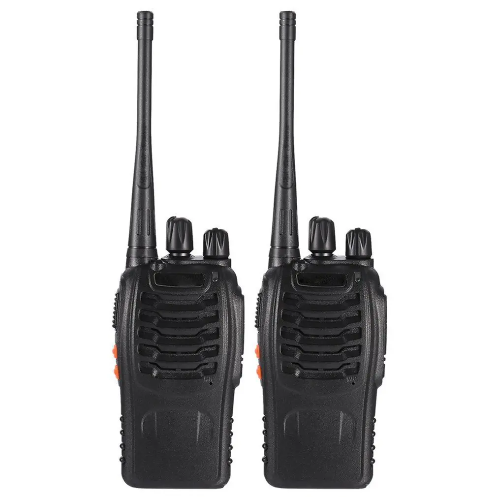 2 шт Baofeng BF-888S UHF 400-470 MHz 2-Way радио twee 16CH Walkie Talkie с микрофоном FM приемопередатчик DC power