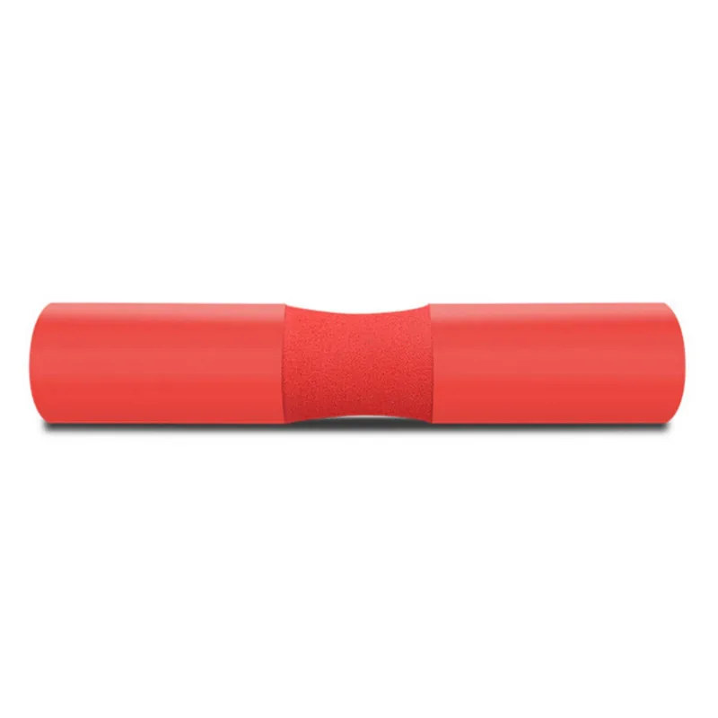 Приседающая подушка для шеи, защита для спины, штанга, высокая плотность пены, подъемная Подушка, штанга, Поддержка инструментов, ремни, подтяжки - Цвет: Красный