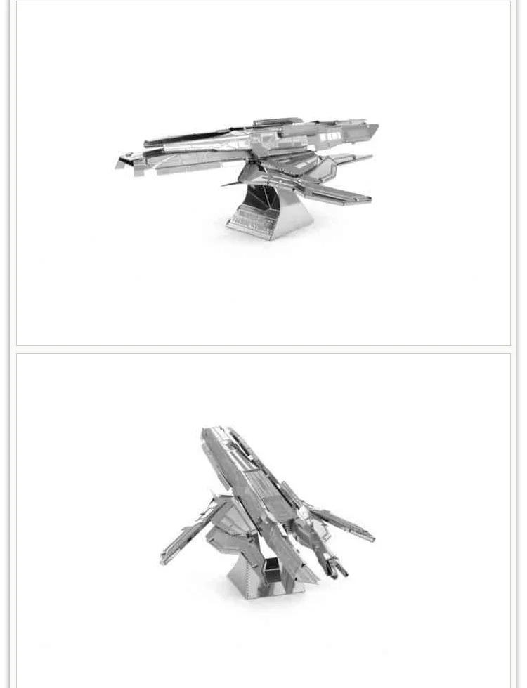 Pp коробка металлическая DIY собранная модель 3D головоломка Mass Effect Turan Cruiser