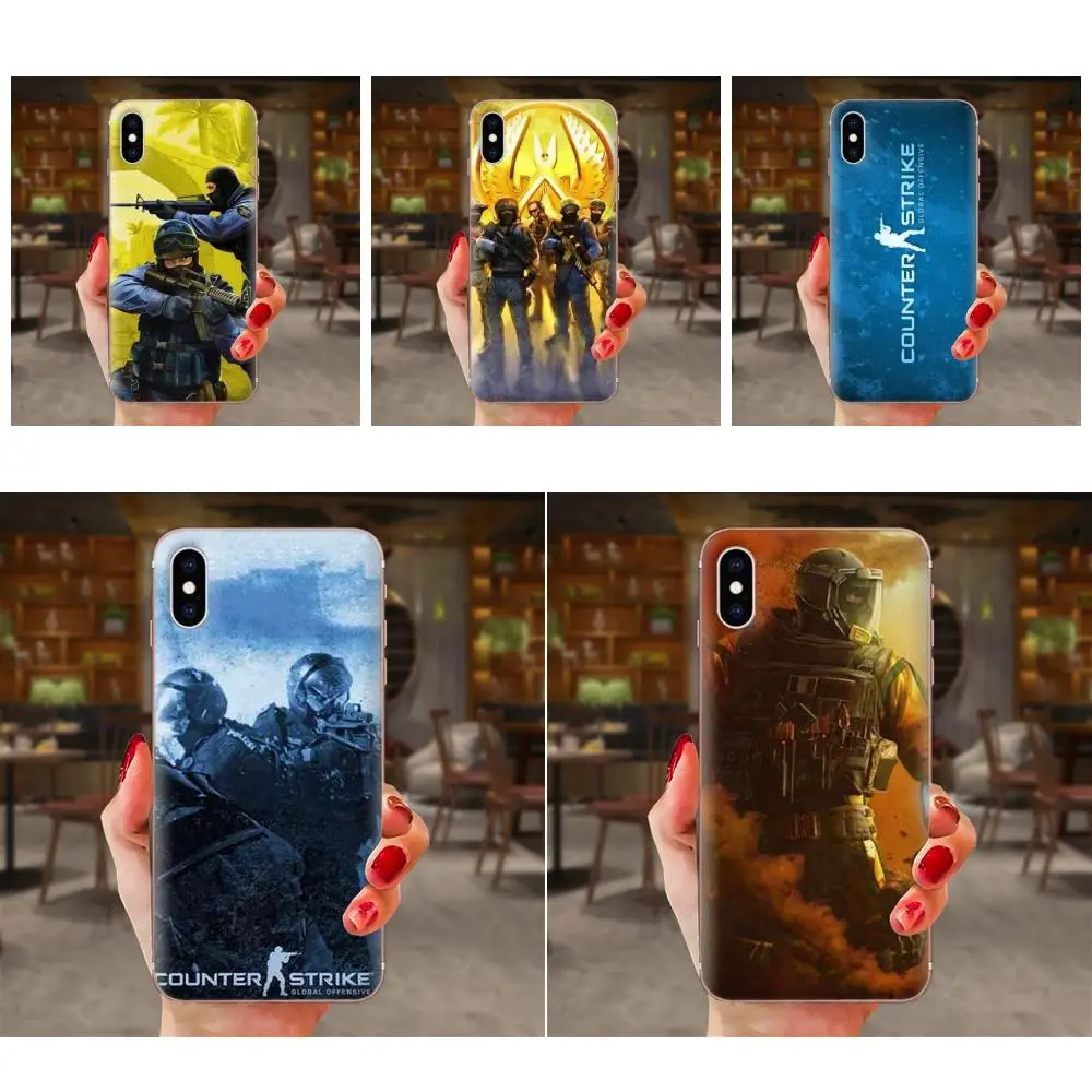TPU чехол для телефона Cs Go Counter Strike Gun Xiaomi Redmi Mi 4 7A 9T K20 CC9 CC9e Note 7 8 9 Y3 SE Pro Prime Play |