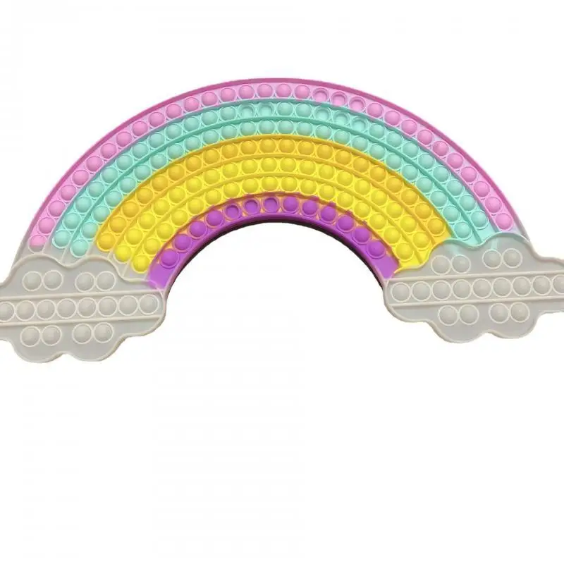 55 см негабаритный Радужный простой силиконовый пузырь в форме пузырька для