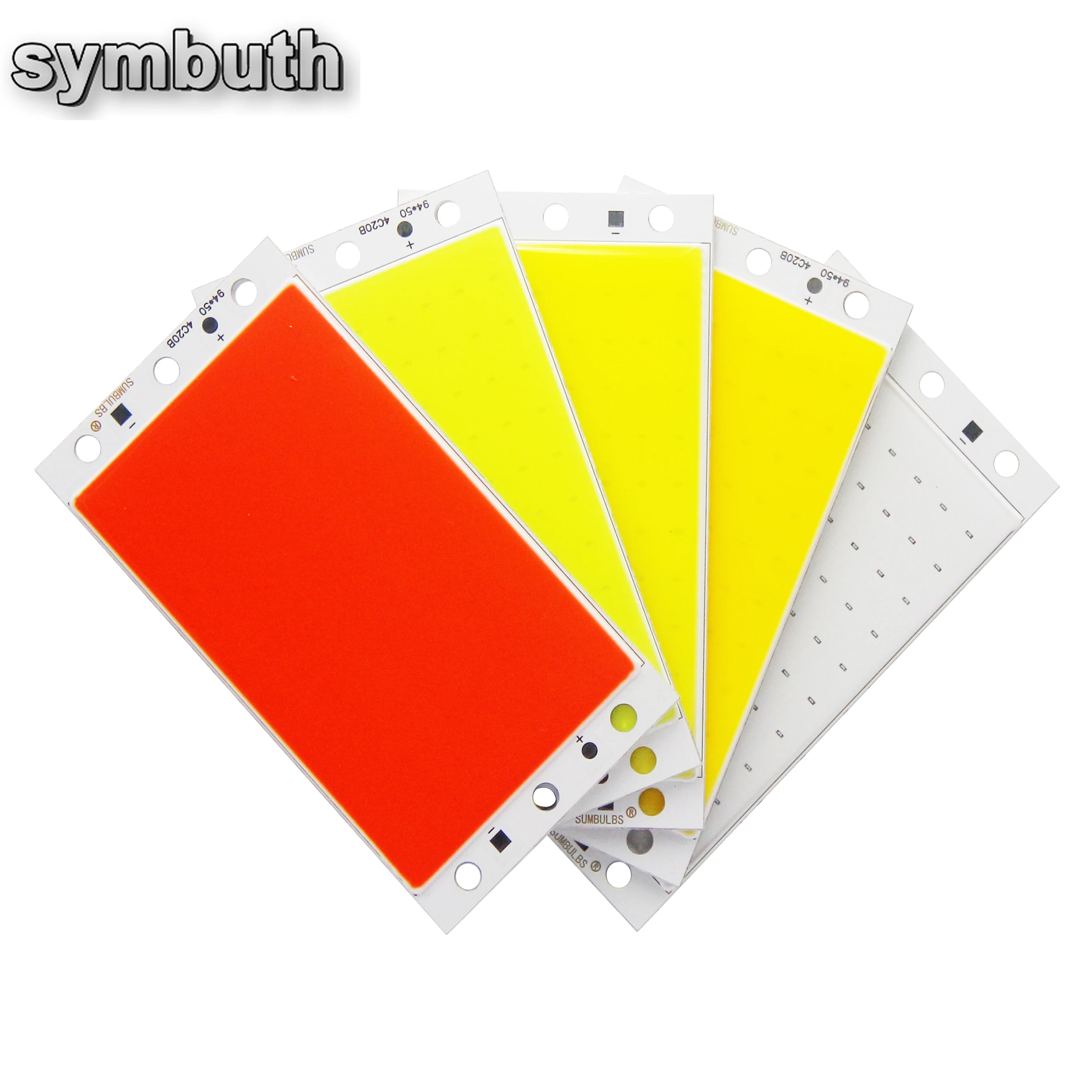 울트라 브라이트 16W COB LED 조명 패널, DC12V, 1600LM, 스트립 램프, 5 색, COB 칩 온보드 매트릭스 LED 전구, DIY 조명