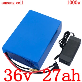 شراء36V دراجة كهربائية بطارية 36V 27AH ليثيوم سكوتر بطارية 36V 500W 1000W Ebike بطارية استخدام Samsung الخليوي مع 42V 5A شاحن