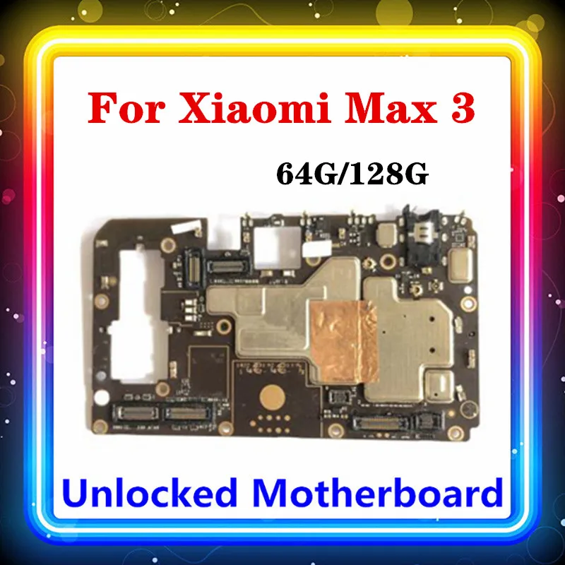 Материнская плата для Xiaomi MI Max 3 оригинальная чистая сменная материнская с полными чипами логическая