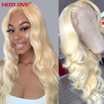 

613 Blonde 13x1 Lace Front Human Hair Wigs Middle Part Lace front wig With Baby Hair Brazilian 150% Density Body Wave 613 wigs