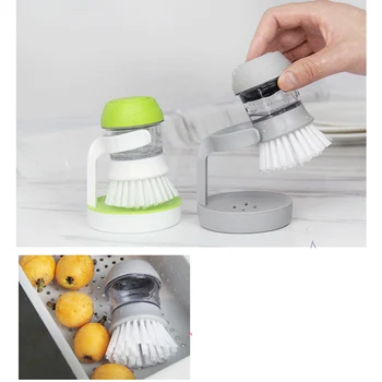 

New Home Creative Home Kitchen Dishwashing Utensils Pot Brush Hand-Held Soap Pot Cleaning Brush Cleaning Tool