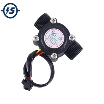 

Water Flow Hall Sensor Switch Flowmeter Hall Sensor Counter 1.2MPa 30L/min DN15 DC 5V 12V 1/2inch G1/2