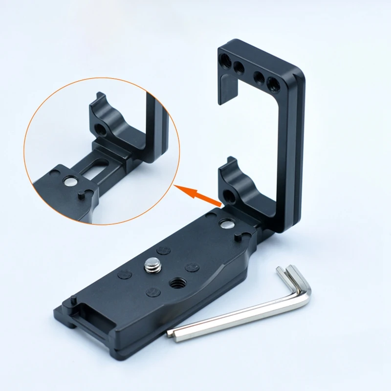 Extendable L Type Bracket Vertical Quick Release Tripod Plate Grip Handle for Canon EOS RP Camera Tripod Ball Head
