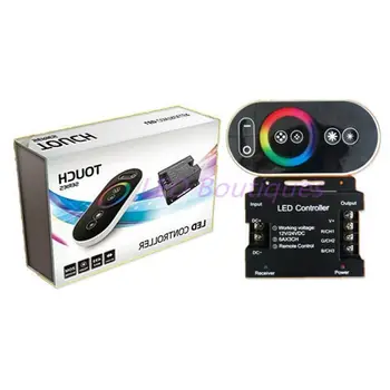

12-24V 18A RF Remote Wireless Touch Pad Panel RGB LED Controller controls for 5050 3528 RGB Light RGB Controller