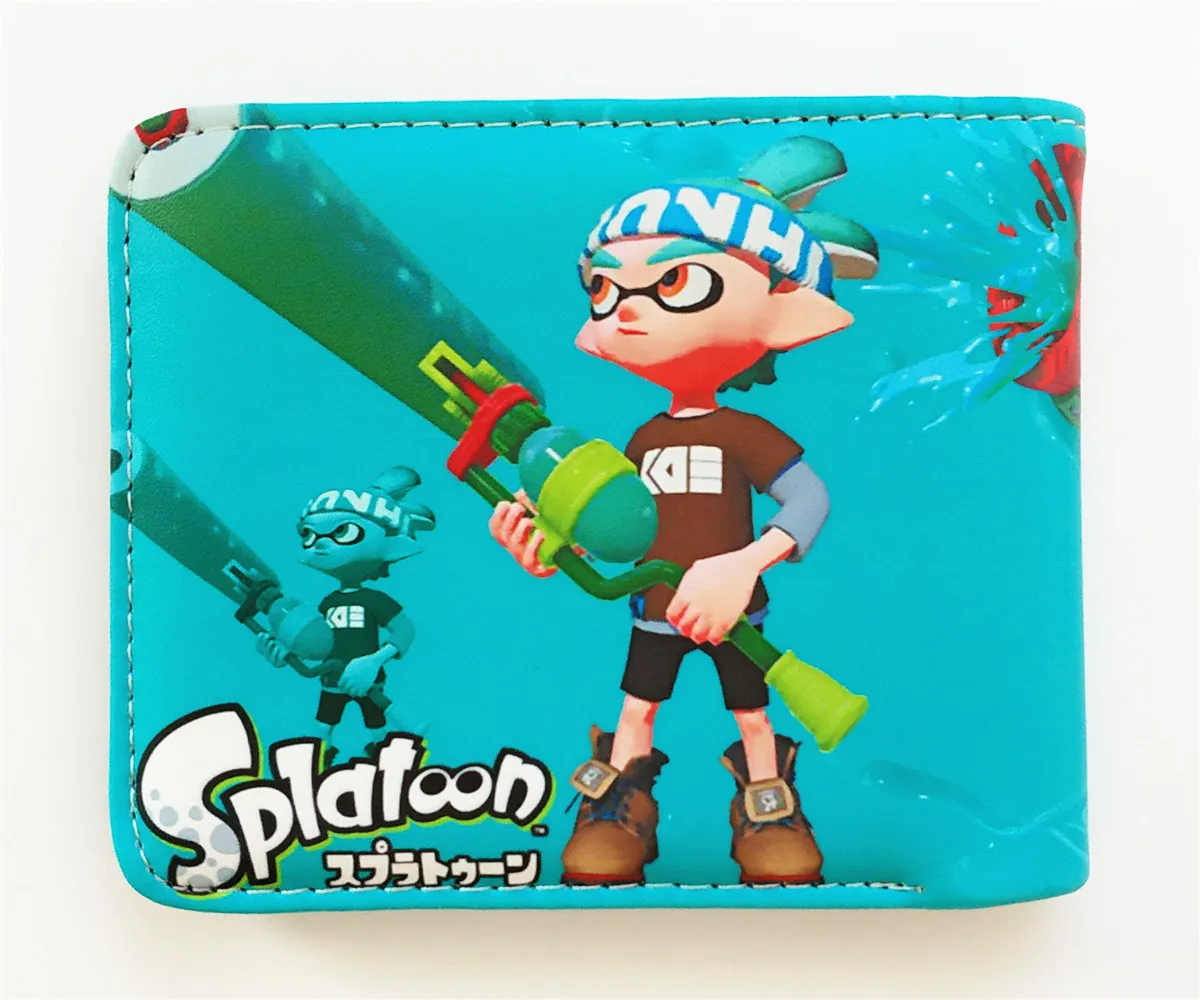 Nintendo Game Splatoon 2 Мужской Женский кошелек из искусственной кожи на молнии портмоне унисекс кошельки ID/кредитный держатель для карт