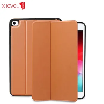 

X-LEVE Original Brand Ultra-thin Leather TPU Case For ipad Mini4 Mini2019 Release Tablet 2 Fold Stand Cover No Pen KS0673