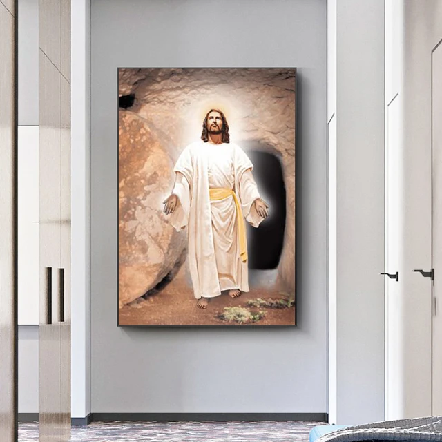 Religious Painting of Jesus Christ Printed on Canvas 3