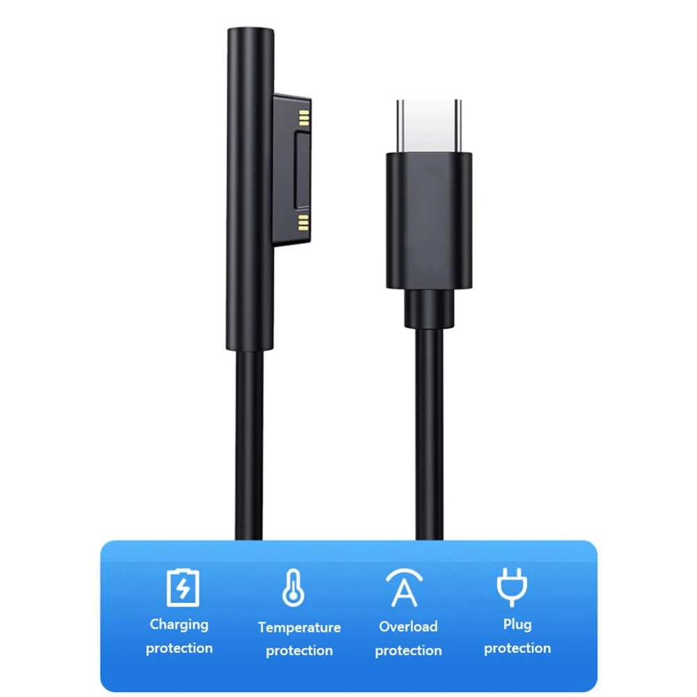 Fuente de alimentación USB C de carga rápida, cargadores de tableta, accesorios para Surface Pro 3, 4, 5, 6, Cable de carga|Cargadores de tablet| - AliExpress