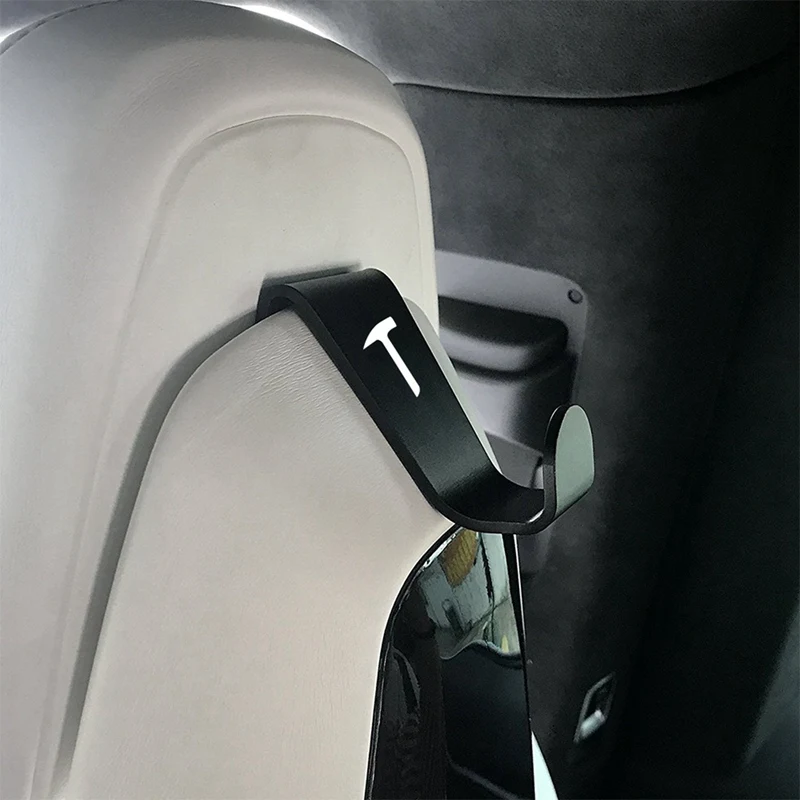 2 X Автомобильный держатель для подголовника на крючках подходит Tesla Model 3/S/X|Крючки