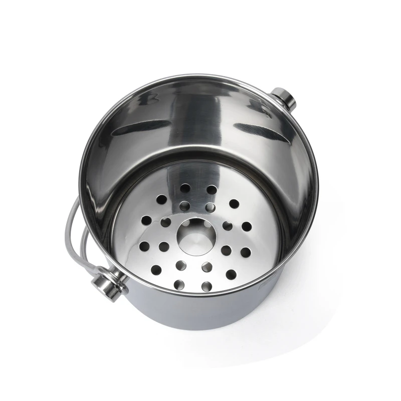 1.2L Stainless Steel Ice Bucket Wine Champagne with Strainer & Ice Tong