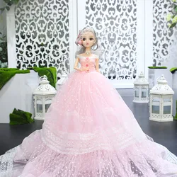 Robe de mariée pour filles, 50cm, vêtements adaptés aux poupées Barble, cadeau de noël, jouet de notre génération 