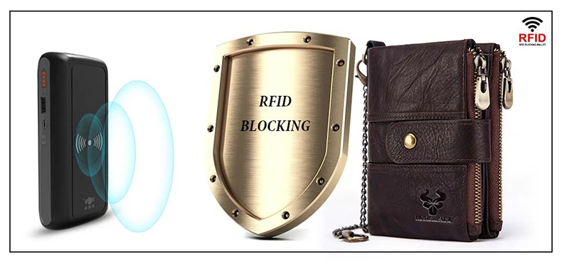 HUMERPAUL New Arrival Genuine Cow Leather Fashion Men Walet RFID High Quality Coins Purse Small Brands Design Male Bag