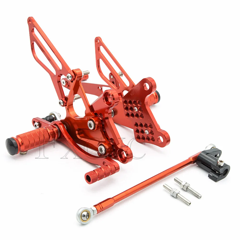 CNC регулируемый мотоцикл Rearset подножка задний Набор подножки для Honda NSF100 NSR50 NSF 100 NSR 50 2004-2010 2009