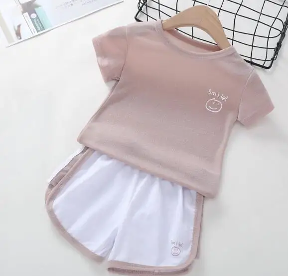 J795-04 MERI AMMI/комплект одежды из 2 предметов, детская одежда для девочек, футболка бант+ кружевная юбка для девочек возрастом от 2 до 10 лет - Цвет: J795-04