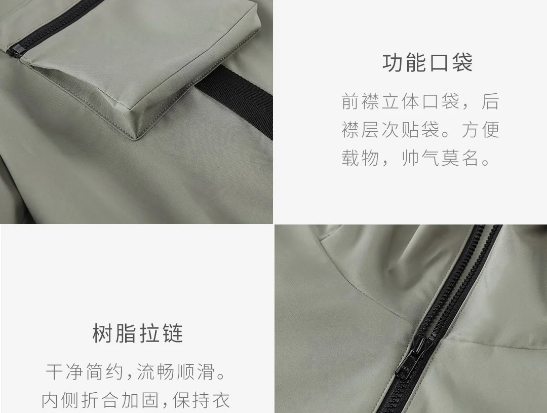 Новинка года, многофункциональная Мужская куртка с капюшоном Xiaomi Youpin, повседневные Модные Рабочие комбинезоны, стильные мужские пальто С 5 Карманами, дизайн спецодежды