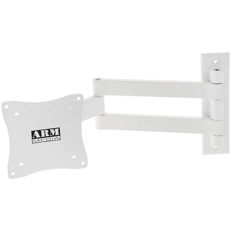 ТВ Кронштейн Arm media LCD-7101 white (Наклонно-поворотный, диагональ экрана 10-26 дюймов/25-66 см, расстояние от стены 5-37 см, угол наклона 70°, угол поворота 180°, макс.нагрузка 15 кг)