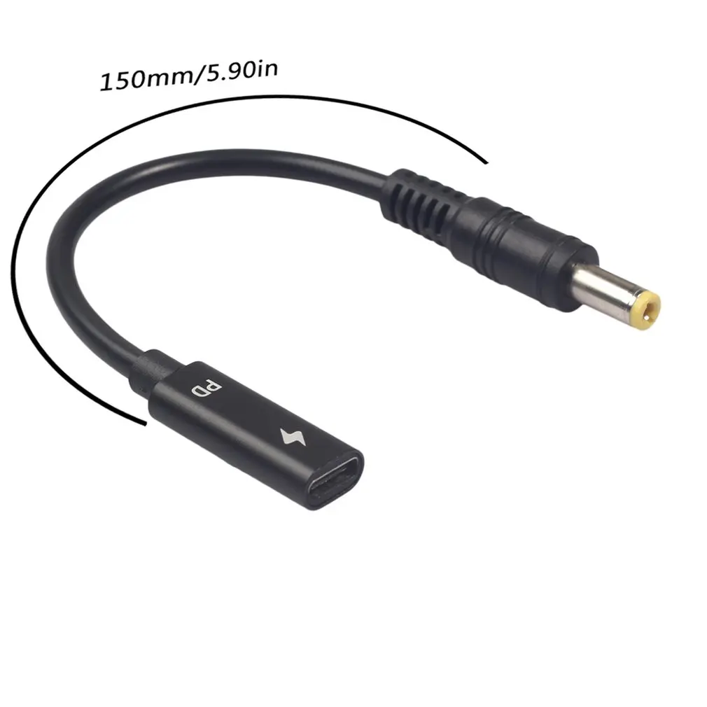 Type-C Female To 5525 Male Straight Head With Pd Chip Power Adapter Cable 3671-29 5.5Mm*2.5Mm Interface