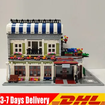 

QL0920 MOC City Creative Restaurant Model Street View Model Building Blocks Bricks Kids Educational DIY Toys Christmas Gifts