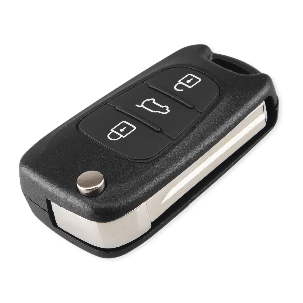 KEYYOU 20X REMOTE CAR KEY SHELL 3 BUTTONS FLIP KEY CASE FOR KIA K2 K5 RIO 3 PICANTO CEED CERATO FOR HYUNDAI TUCSON IX25 IX35 I30