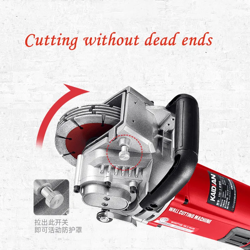Slotting machine once formed slot machine dust-free water and electricity installation engineering wall cutting