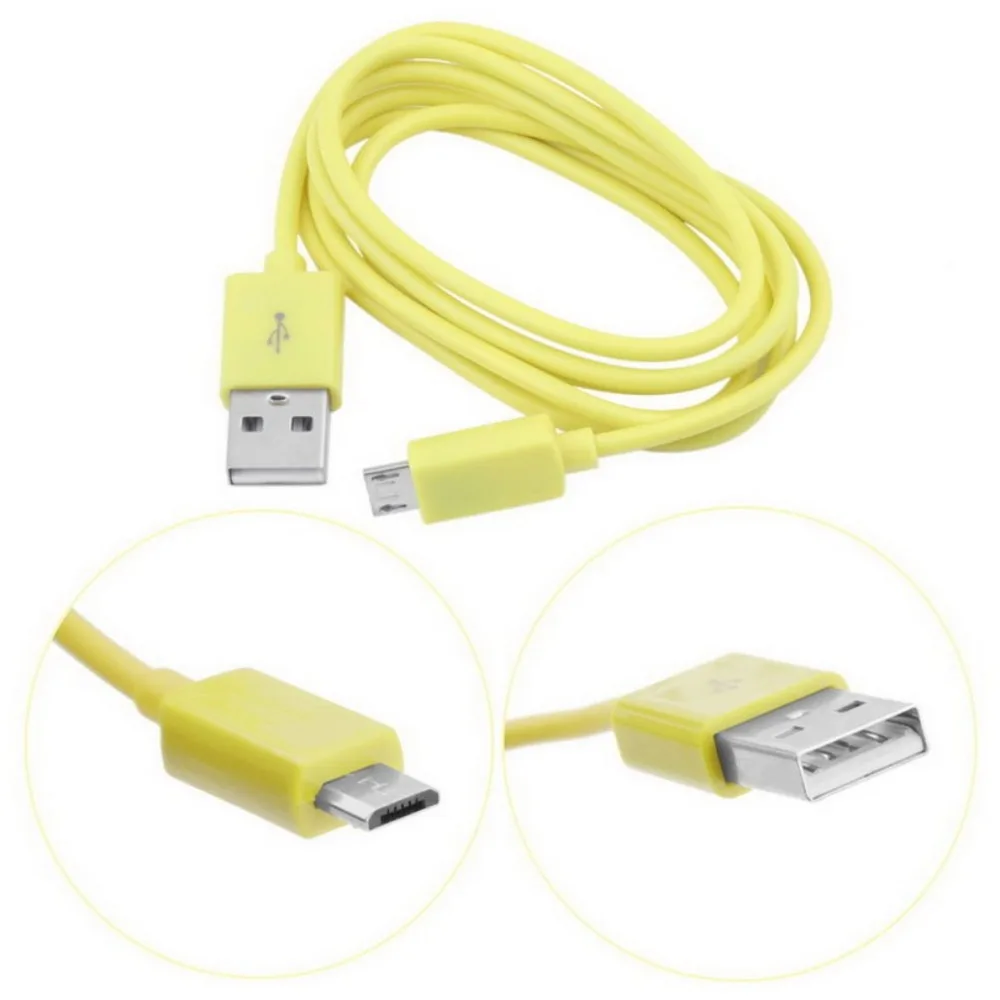 Маленький размер 1 м 3 фута круглый V8 USB для Micro кабель зарядки и передачи данных
