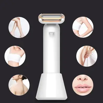 

Electric Ladies Epilator Body Wash Usb Rechargeable Shaving Device With Base Full Body Washable Hair Shaver