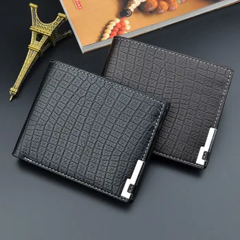 

Wallet Men's Short Fashion Multi-card Card Holder Crocodile Pattern Soft Wallet Large Capacity Horizontal Wallets Men Coin Purse