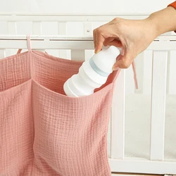 1pc Baby Bed Hanging Storage Bags Portable Crib Multifunctional Newborn Bed Headboard Organizer For Kids Baby Bedding Diaper Bag