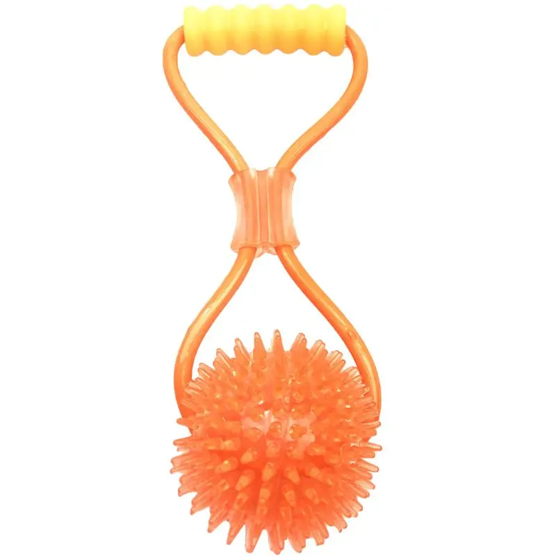 New Pet Toys Interactive Thorn Ball With Elastic Drawstring Balls Molar Dog Toy Dogs Training Pets Supplies 090C - Цвет: Оранжевый