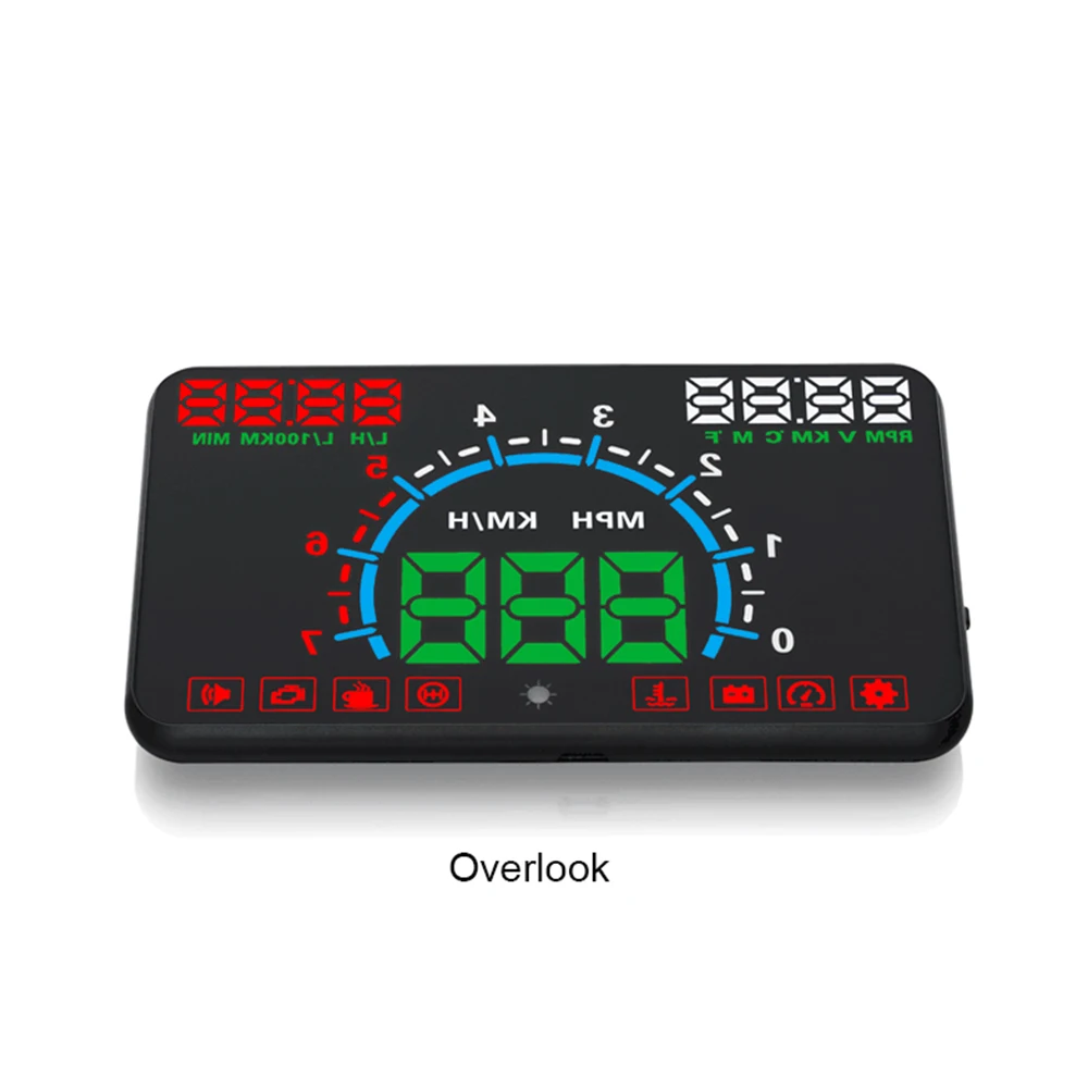 Автомобильный дисплей E350 5," Hud OBD2 скорость лобового стекла автомобиля o навигационный измеритель скорости автомобиля проектор скорости