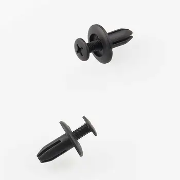 

Trim Plastic Rivets Bumper Push Pin Clips 120Pcs Black Accessories Auto Fastener