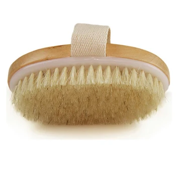 

New Arrival Wooden Bath Nature Bristle body Brush Long Handle Reach Back Body Shower Brush SPA Scrubber Bathroom
