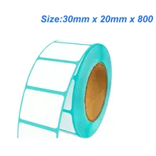 30 мм x 20 мм x 800 термоэтикетка бумага для термопечати этикеток