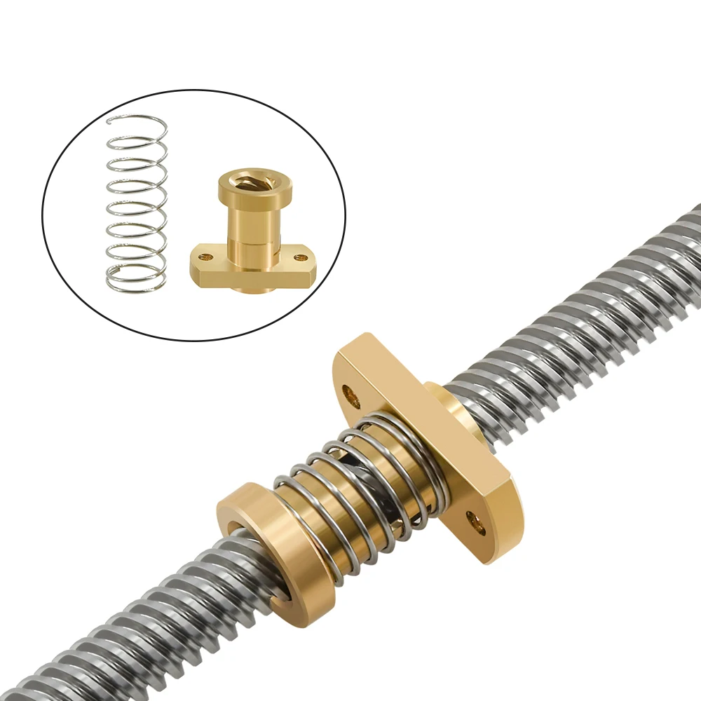 

Anti-Backlash T8 Lead Screw Brass/POM Nut for Upgrade Ender 3 CR-10 and Clone 3D Printer Parts Anti Backlash Spring Loaded Nut