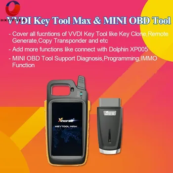 

Xhorse VVDI Key Tool Max Programmer with VVDI MINI OBD Tool Bluetooth Update free Generate Transponder Chip and Remote