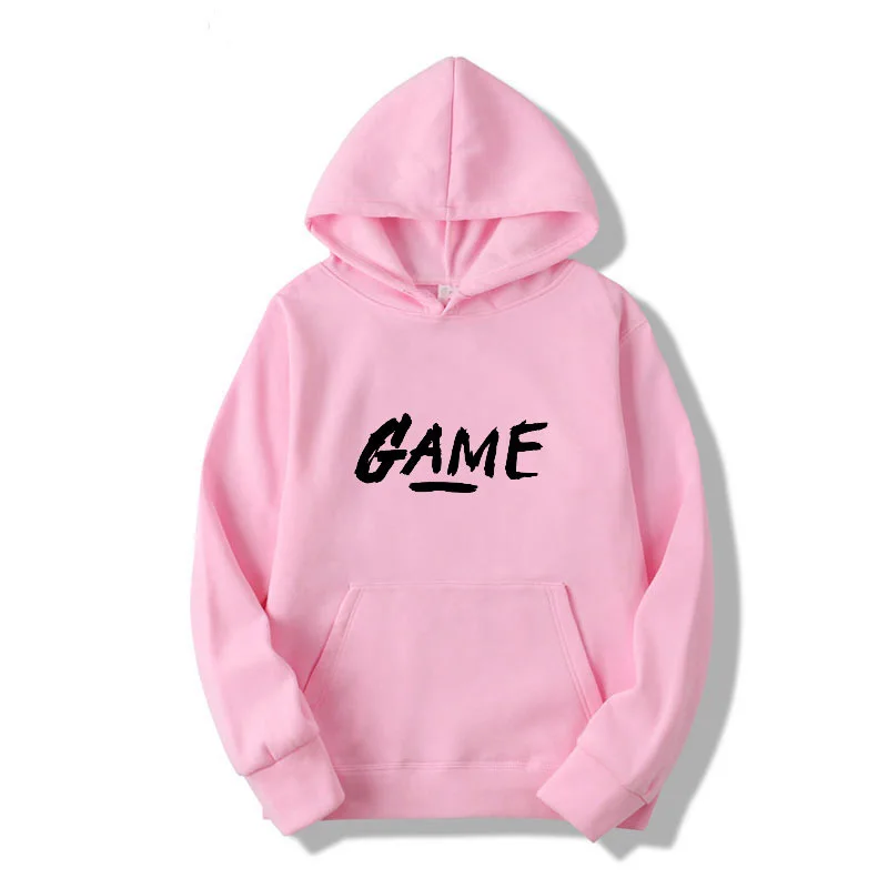 

Men's and women's pullover spring and autumn breathable casual solid color letters hip hop sports long sleeve