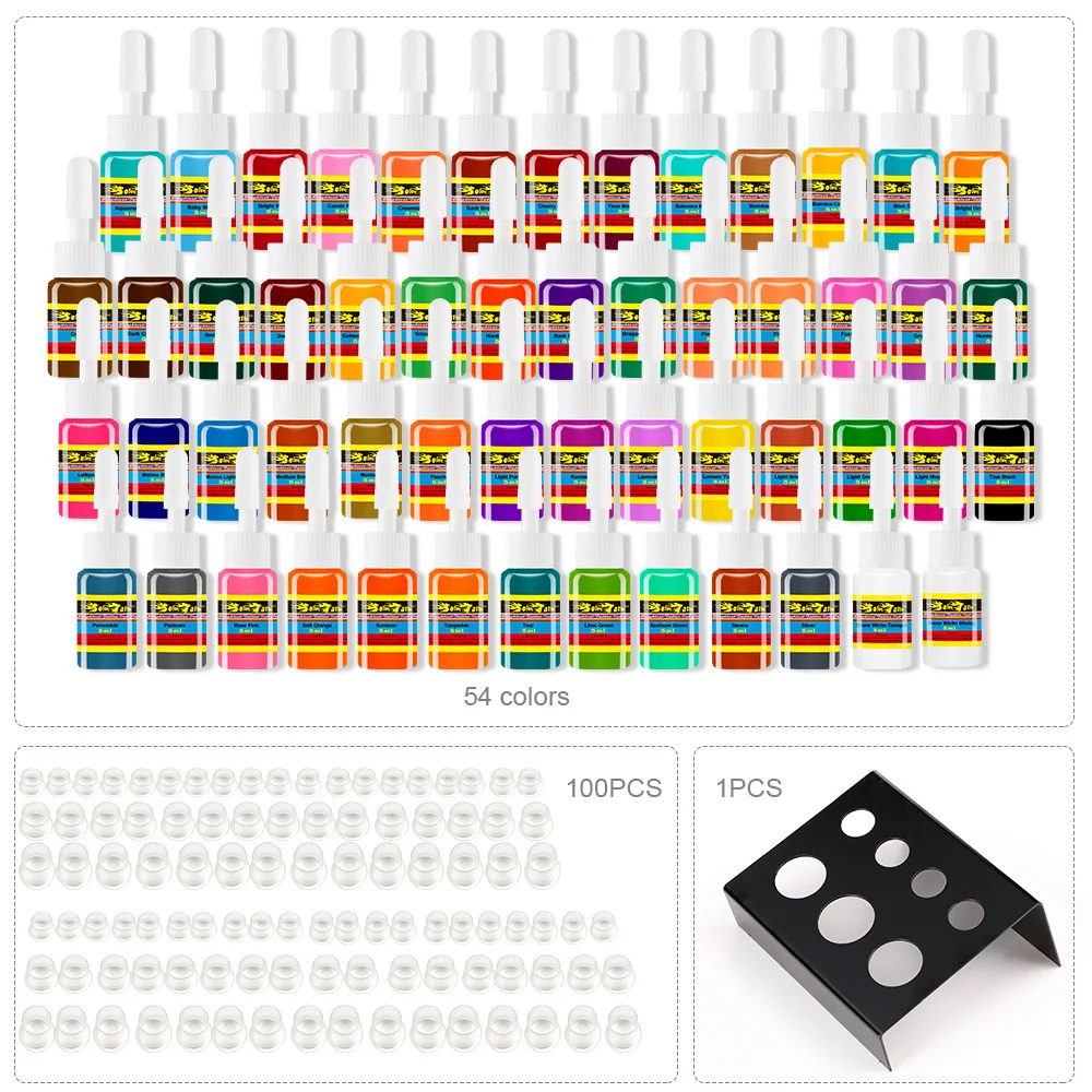 Bobina da Máquina do Tatuagem do Forro de Shader Suprimentos para o Corpo do Artista Tattoo Power Suppliy Ink Agulhas Alças Completa Accesorios Kit Gun 5 forro de shader tattoo gun power suppliy