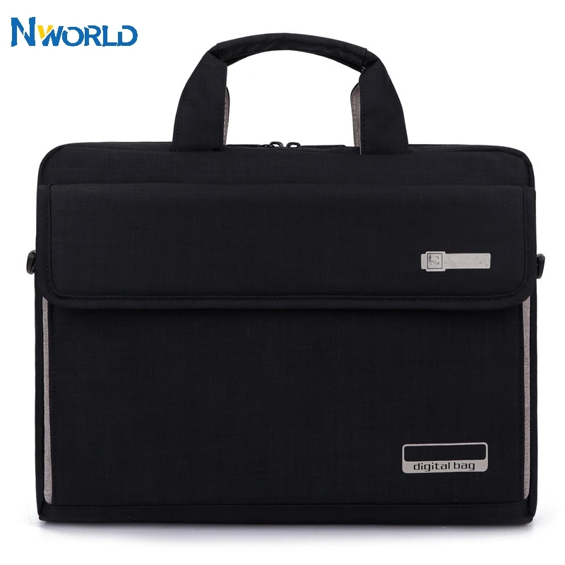 Laptop Bag Big Capacity Briefcase Shoulder Bag 13 14 15 inch Nylon Macbook Case Laptop Sleeve