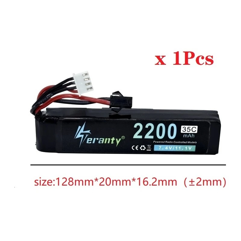 3S игрушечные пистолеты Lipo батарея 11,1 V 2200mAh 35C для AKKU мини страйкбол BB Воздушный пистолет электрические игрушки RC водные пистолеты части 11,1 v батарея - Цвет: 1PCS