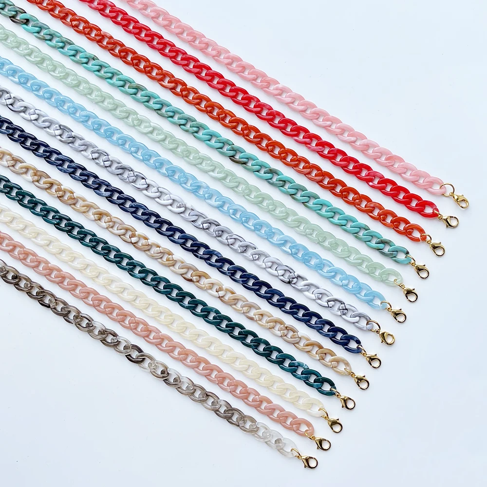 Teamer Chic Women Lanyard Sunglasses Chain Acrylic Reading Glasses Chains Hanging Neck Chains