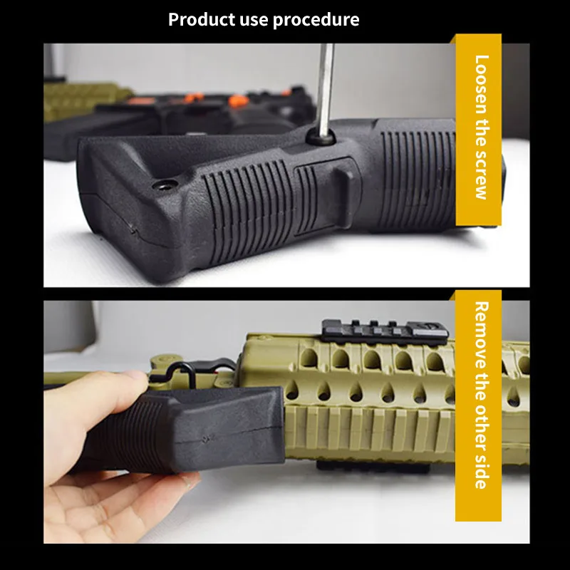 Тактический Черный нейлон Передняя рукоятка гель мяч Blasters/вода игрушка в виде