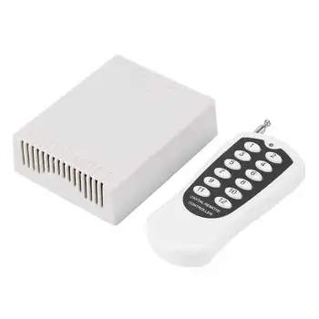 

DC 12V Relay 12 Channel Wireless RF Remote Control Switch Transmitter Receiver rotary switch