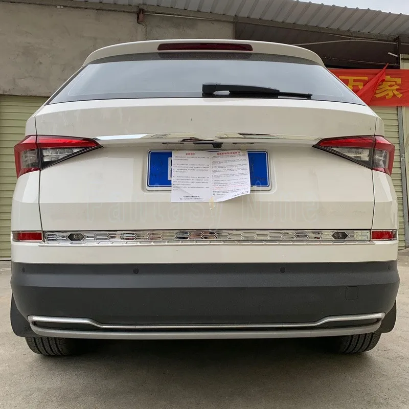 ABS Автомобильный задний багажник Задняя крышка-дверца ворота Лифт декоративный молдинг отделка для Skoda Kodiaq