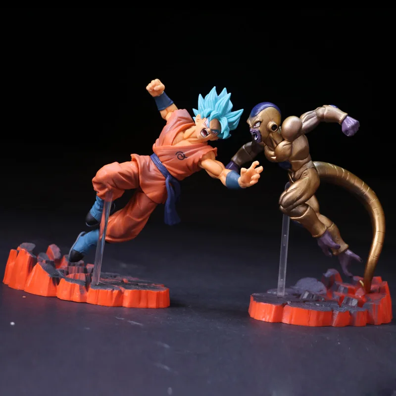 

Anime Dragon Ball Goku Fighers Super Saiyan Prince Vegeta Manga Trunks Son Gokou Gohan Action Figure Model Collection Toy Gift